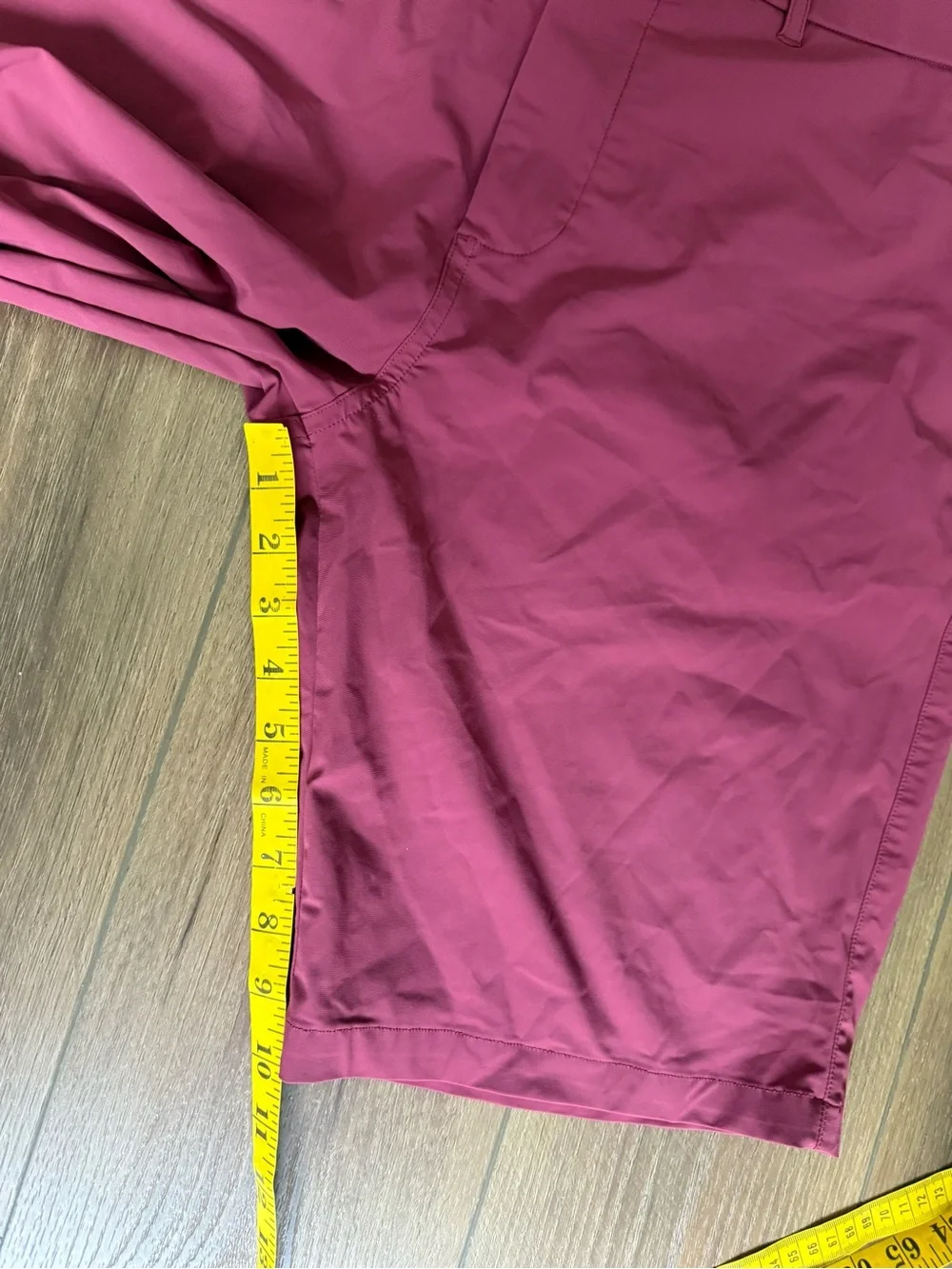 Greyson Montauk Burgundy Shorts‎ Mens 38 Performance Golf Wolf